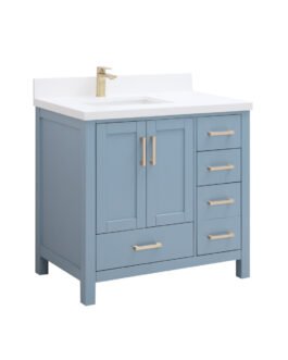 Royal Tallahassee Collection 32 inch Polar Blue Bathroom Vanity